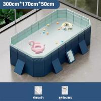 ราคา สระน้ํา สระว่ายน้ำครอบครัว สระว่ายน้ำพับได้ สระว่ายน้ำไม่เป่าลม ไม่ต้องเป่าลมหนา4ชั้น PVC (22076672893)