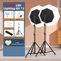 ราคา Studio Photography Light kit Softbox Lighting Set with 85W 300W Bi Color Temperature LED Light Softbox Light Stand Remote Control (19285490856)