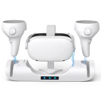 ราคา VR Charging Dock for Meta Quest 2 Charge Controllers and Headset Simultaneously VR Charger Station Accessories (19843162289)