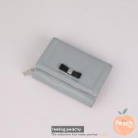 ราคา Louis Montini The Peach กระเป๋าสตางค์ผู้หญิงหนังวัวแท้ กระเป๋าหนังแท้ พับสั้น กระเป๋าแฟชั่น ใบเล็ก WL46 (12951076296)