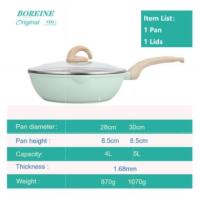 ราคา Boreine 28 30 ซม กระทะเคลือบเซรามิค ไม่เหนียวติดกระทะ สําหรับทําขนม เตาแม่เหล็กไฟฟ้า สําหรับเตาแม่เหล็กไฟฟ้า (21780177134)