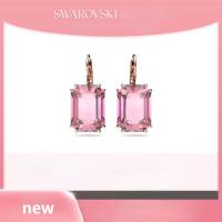 ราคา มาใหม่ สวารอฟสกี้ MILLENIA สุภาพสตรีต่างหูคริสตัลสีชมพู 925 เงินสเตอร์ลิงเจาะต่างหูลดลงความรู้สึกระดับไฮเอนด์ New Swarovski MILLENIA Pink Crystal Earrings for Women 925 Pure Silver Pierced Drop Earrin
