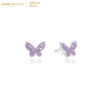 ราคา Louis Montini Jewelry Sterling Silver 925 Earrings ต่างหูเงินแท้ 92 5 ต่างหูผู้หญิง รูปผีเสื้อ LJER112 (20267578831)