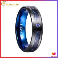 ราคา BONLAVIE Mens 6mm 8mm Blue Carbon Fiber Black Celtic Dragon 100 Real Tungsten Carbide Ring Comfort Fit Wedding Band Size 7 to 14 (10610240996)