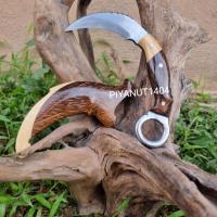 ราคา สินค้าพร้อมส่ง มีดคารัมบิต มีดเดือยไก่ มีดพก มีดเดินป่า Karambit Indonesian knife (22154324267)