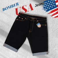 ราคา กางเกงยีนส์ ขาสั้น BOMBER USA แบรนด์แท้ 100 ผ้ายืด รุ่น กระดุม ผ้าคุณภาพพิเศษ งาน Premium USA (21472698216)