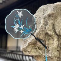 ราคา พัดจีนปักพู่ประตูเก่าพัดจีนสไตล์โบราณพัดจีนพัดจีนชุดฮั่นฝูพัดจีนปักสองด้านพัดจีนกี่เพ้าพัดปักลาย (21233248106)