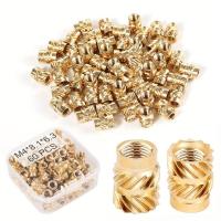 ราคา 60ชิ้นลาย3D น็อตทองเหลืองเกลียวฝัง M4 M4x8 1x6 3mm พิมพ์ลายน็อตทองเหลืองเกลียวตัวเมียสลักเกลียวฝังน็อตด้วยความร้อน (21948359012)