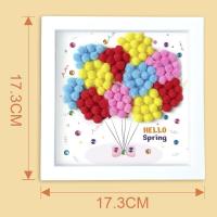 ราคา TENDPL ของเล่นวาดภาพได้ ลูกบอลผ้ากำมะหยี่สำหรับของเล่นงานฝีมือแบบทำมือ ของเล่นงานฝีมือ DIY งานฝีมือการ์ตูน ตุ๊กตาบอล DIY สร้างสรรค์สำหรับเด็กทารก ตลกๆ ลูกบอลผ้าพลัฌ สติกเกอร์ภาพวาดรูปลูกบอลสำหรับเด็ก