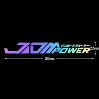 ราคา JDM เลเซอร์สีรุ้งด้านหลังรถสติกเกอร์กระจกหน้ารถยนต์ถังน้ำมันเชื้อเพลิงรูปลอกตกแต่ง (12095208259)