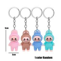 ราคา Lovely girls house 4Pcs พวงกุญแจแฟนซี POP MART Labubu พวงกุญแจตุ๊กตา Macaron มีสี (22093322178)