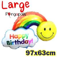 ราคา ลูกโป่งสายรุ้ง ลูกโป่งเมฆ rainbow balloon ฟอยล์สายรุ้ง Cloud balloon ลูกโป่งวันเกิด ลูกโป่งก้อนเมฆ Birthday balloons ลูกโป่งรุ้งกินน้ำ balloons rainbow (3339420699)