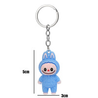 ราคา Lovely girls house 4Pcs พวงกุญแจแฟนซี POP MART Labubu พวงกุญแจตุ๊กตา Macaron มีสี (22093322174)