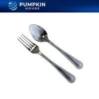ราคา PH ชุดช้อนส้อมสแตนเลส แบบหนาพิเศษ 2มิล เนื้อหนาคุณภาพสูง สีเงิน ราคาต่อคู่ (21760736328)