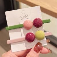 ราคา กิ๊บติดผมม้ากึ่งลูกปัดกลมหนึ่งคลิปด้านหลังของหัวแตกกิ๊ฟติดผมคลิปสาวน่ารักข้าง (22052043706)