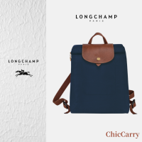 ราคา ของแท้ LONGCHAMP LE PLIAGE ORIGINAL M BACKPACK กระเป๋าเป้ พับเก็บได้ กันน้ำ ไนลอน สะพายหลัง Blue (21829940705)