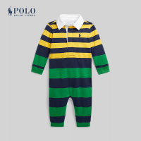 ราคา Polo Ralph Lauren Kids จั๊มสูทเด็กผู้ชาย Striped Cotton Jersey Rugby Coverall รุ่น CWPOOPCI3320272 สีเหลือง (21846710116)