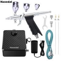 ราคา Nasedal Airbrush Auto Stop 40psi ชุดเครื่องอัดอากาศ0 3Mm 0 5Mm 0 8Mm พู่กันปืนพ่นสีสำหรับเค้กรุ่นศิลปะการเพ้นท์เล็บรถ (22141826203)
