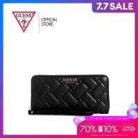ราคา GUESS กระเป๋าสตางค์ผู้หญิง รุ่น QG900446 ALANNA SLG LARGE ZIP AROUND สีดำ (21560382503)