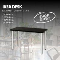 ราคา แท้จากช็อปไทย ikea โต๊ะทำงานขาเหล็กปรับระดับได้ เลือกสี ขนาด พร้อมส่ง ออเดอร์ครั้งละไม่เกิน2ตัวครับ (20334577223)