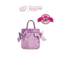 ราคา Maison de FLEUR Velvet Double Ribbon Tote Bag กระเป๋าโบว์คู่ ผ้ากำมะหยี่ สวยหรู ดีไซน์น่ารัก (6458638579)
