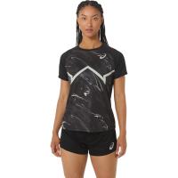 ราคา ASICS WOMEN CJ LINE LIGHT SS TOP WOMEN CPS ผู้หญิง เสื้อคอกลม ของแท้ PERFORMANCE BLACK WHISPER GREEN (22093738943)