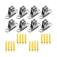 ราคา 304 Stainless Steel Pulley Block Small Pulley Block Silent Pulley Material Handling and DIY Set Kit Moving 6PCS (20140108291)