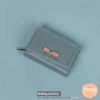 ราคา Louis Montini The Peach กระเป๋าสตางค์ผู้หญิงหนังวัวแท้ กระเป๋าหนังแท้ พับสั้น กระเป๋าแฟชั่น ใบเล็ก WL46 (12951076297)