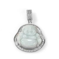 ราคา ZZOOI UWIN Buddha Pendant Necklaces For Women Gold Silver Color Colored Gem Necklace Fashion Jewelry New Style Drop Shipping (18313528342)