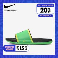 ราคา Nike Mens Offcourt Slide Brasil Sandals Green ไนกี้ รองเท้าแตะแบบสวมผู้ชาย Offcourt Brasil สีเขียว (21564845178)