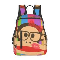 ราคา Paul Frank เป้สะพายหลัง14 7นิ้วสำหรับนักเรียนเดินทางกระเป๋าเป้พิมพ์ลายกระเป๋าเดินทางที่ทนทานมีกระเป๋าซิปหลายกระเป๋าออกแบบเป้สำหรับกลางแจ้ง (17130021276)