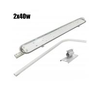 ราคา TSP Lighting โคมถนนเหล็กปั๊ม 1x40w 2x40w ครบชุด ราคาไม่รวมหลอด (22140417829)