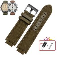 ราคา หนังแท้สายนาฬิกาสำหรับ Timex น้ำขึ้นน้ำลงเข็มทิศสายนาฬิกาข้อมือ T2n739 T2n720 T2n721ผ้าใบนาฬิกาวง24 16มิลลิเมตรผู้ชายนูนปาก (20025419459)