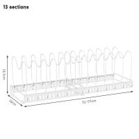 ราคา XMDS ชั้นวางจานสแตนเลส ชั้นคว่ำจาน ที่คว่ำจาน ที่คว่ำจานชาม ชั้นวางหม้อยืด หม้อปรับได้และที่เก็บเครื่องครัวชั้นวางหม้อเคาน์เตอร์ชั้นวางจานชั้นวางของในครัว (16548697278)