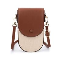 ราคา Telian Tailian New Vertical Mobile Phone Bag Canvas Pattern Simple Korean Style Shoulder Crossbody Bag Bags (21332359823)