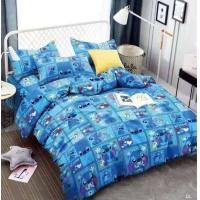 ราคา ผ้าปูที่นอน รัดมุม รวมผ้านวม ลายการ์ตูน ลีโล่ สติช ลายสติช Stitch ครบเซ็ต 6 ชิ้น ซักง่ายแห้งเร็ว ขนาด 3 5 5 6 ฟุต (18678857654)