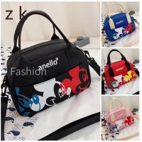 ราคา ZK Shopping Mall พร้อมส่ง Anello Mickey แบบถือพร้อมสายสะพายข้าง (21264821541)