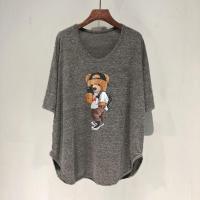 ราคา CODjoxhz895 Oversize Women เสื้อยืดคอกลม แขนสั้น พิมพ์ลาย ทรงหลวม โอเวอร์ไซซ์ พลัสไซซ์ 40 150 กก (19399558089)