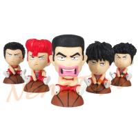 ราคา โมเดล Slamdunk สแลมดังก์ ชุด 5 ตัว แบบ SD น่ารักมากๆ ฐานเป็นลูกบาส สูงประมาณ 8 9 cm ซากุรางิ รุคาว่า อาคางิ มิยางิ มิสึอิ (21419668331)
