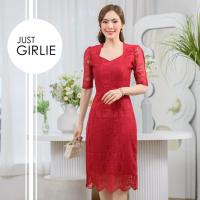 ราคา เดรสสีแดง สีแดง ตรุษจีน วานเลนไทน์ เดรสออกงาน ธีมสีแดง มีไซส์S M L XL (21080539883)
