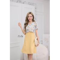 ราคา เดรสทำงาน ชุดทำงาน (22020290448)