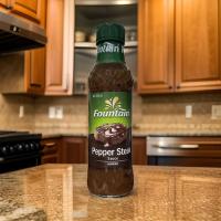 ราคา Fountain Pepper Steak Sauce 250 ml ซอสสเต็ก พริกไทยดำ สำหรับราดสเต็ก ฟาวน์เทน เปปเปอร์สเต็กซอส 250 มล (22054325133)