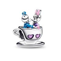 ราคา Disney Series Donald Duck Silver Colour Dangle Charm Fit Pandora Bracelet Bead Charms Original for Jewelry Making Gift (21485266644)