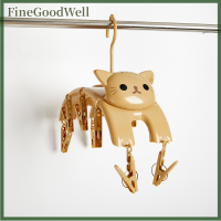 ราคา FineGoodWell ไม้แขวนเสื้อแมวถุงเท้า10ชิ้นตัวหนีบเสื้อผ้าในร่มกลางแจ้งตัวหนีบผ้าชุดชั้นใน (22042766936)