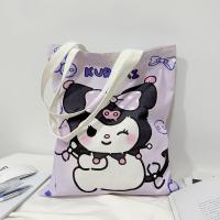 ราคา กระเป๋าผ้าใบ Kuromi Sanrio กระเป๋านักเรียนโรงเรียนกระเป๋าถือกระเป๋าถือกระเป๋าความจุขนาดใหญ่สำหรับหนังสือ (22120041208)