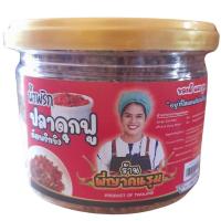 ราคา น้ำพริกพี่ญาคนรุม กระปุก 150 ก มีหลายรสชาติ น้ำพริกหมูกระจก หมูกะปิ น้ำพริกเเมงดา น้ำพริกหมูสับ น้ำพริกนรกหมึก น้ำพร้กหมึกกะตอย น้ำพริกปลาอินทรีย์ (22063227479)