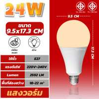 ราคา หลอดไฟ LED หลอดLED A BULBS ไฟled รับประกัน 2 ปี หลอดไฟ led กลม 5W 7W 9W 13W 15W 18W 24W หลอดไฟประหยัดพลังงาน ขั้วE27 กันน้ำ สว่สงนวลตา (21937294155)