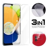 ราคา 3 in 1 ฟิล์มกระจกนิรภัย ฟิล์มครอบเลนส์กล้อง ฟิล์มกันรอยหลัง For Samsung Galaxy Note 10 Lite S20 S21 fe A35 A55 A15 A25 A05 A05s A14 A24 A34 A54 A13 A04s A23 A33 A53 A73 A12 A22 A32 A42 A52s A72 A11 A3