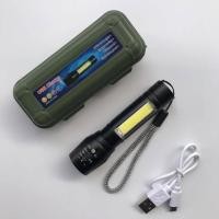 ราคา ไฟฉายแรงสูงซูม 4 เท่า USB รุ่น 511 ไฟฉายความสว่างสูง 3 โหมดได้ ไฟแฟลช์ ไฟฉุกเฉินCOB 8357 (10592103482)