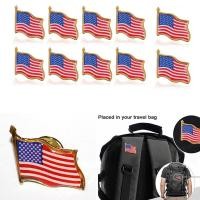 ราคา Jhu ธงชาติอเมริกา Lapel Waving Pin ภูมิใจ USA ตุ้งติ้งกระเป๋าติดตราเข็มกลัดตกแต่งของขวัญ (9716838868)